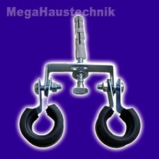 Profi Set Doppel Rohrschellen mit Schallschutzeinlage + Schraube Dübel 15 - 42mm