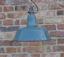 Alte Emaille Lampe  Leuchte