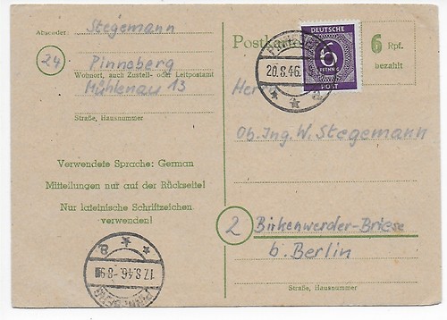 Postkarte pinneberg nach - pinneberg,