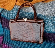 Vintage-Krokodil-Handtasche, 50er Jahre, ausgezeichneter Zustand,...