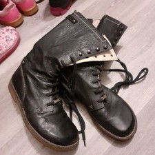 Leder Schnürstiefel Italien