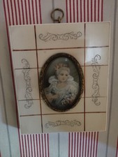 Biedermeier Porzellanbild