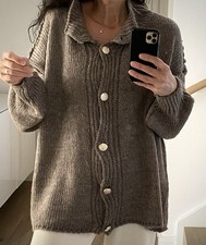 Oversize Cardigan Taupe 38-46