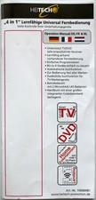 Mehrsprachige Bedienungsanleitung für Fernbedienung HEITECH 10000081