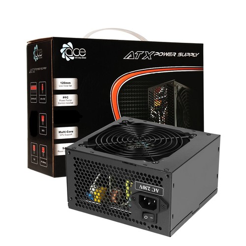Ace 500w schwarz atx desktop - 500w,