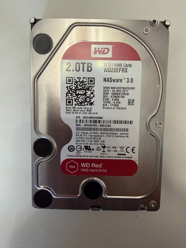 Western digital red - red, 2tb