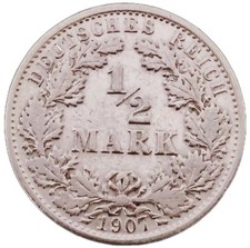 Deutsche Kaiserreich  1/2 Mark