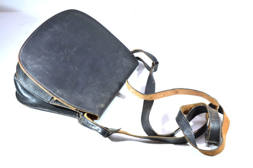 Vintage leder umhängetasche - leder,