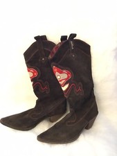 Western Stiefel von Killah braun- Leder, bestickt ,Größe 36, nur 2x angehabt !