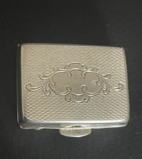 Jugendstil Pillendose Sterling Silber 925 Silber Antik