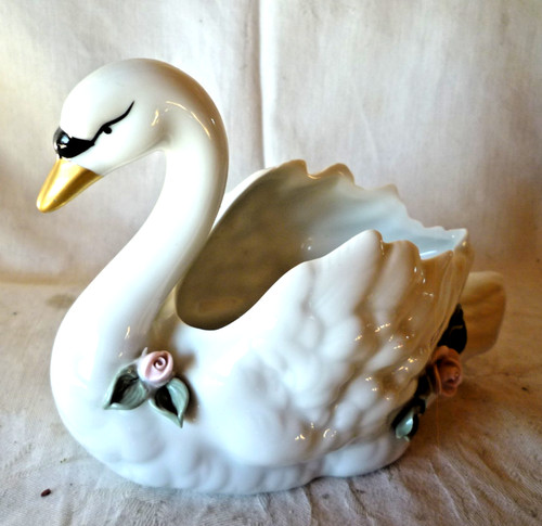 Schwan mit rosen gerold - schwan,