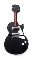 Gitarre in Schwarz Rubber