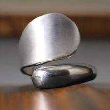 Eleganter breiter damenring - eleganter,