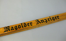 alter Zeitungshalter Zeitungsstock Nagolder Anzeiger D.R.G.M. Fischer Holzminden