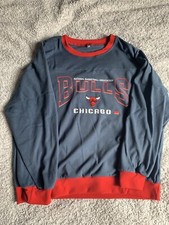 Selten Chicago Bulls Sweater Oversized samter Stoff VINTAGE