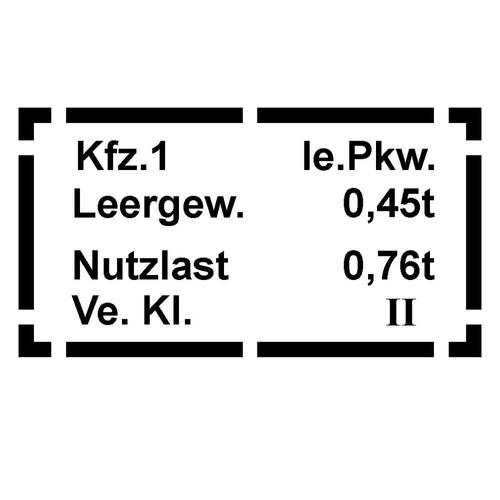 Aufkleber sticker typ 181 - typ,