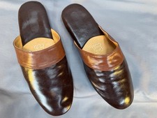 "Casa Mia" D 41 - 41,5 Herren Leder Hausschuhe, Mens Leather Slippers