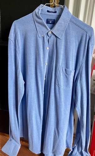 Gant herrenhemd blau - gant,