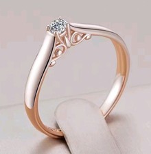 Luxus Damen Ring 585er Rolled