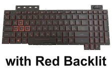 Red backlit tastatur ungarisch - backlit,