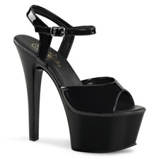 6" Black Vinyl Platform Drag
