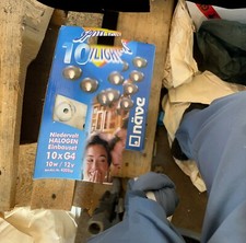 Niedervolt Halogen Einbauset 10XG4 10W/12V NÄVE incl. Trafo und Leuchtmittel