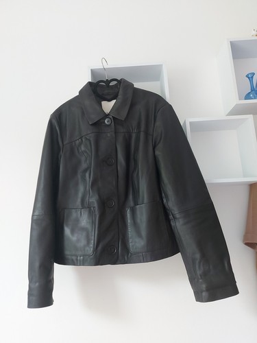 Damen lederjacke schwarz - damen,