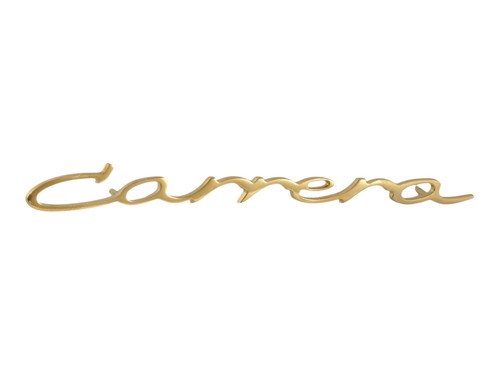 Schriftzug carrera vergoldet - schriftzug,