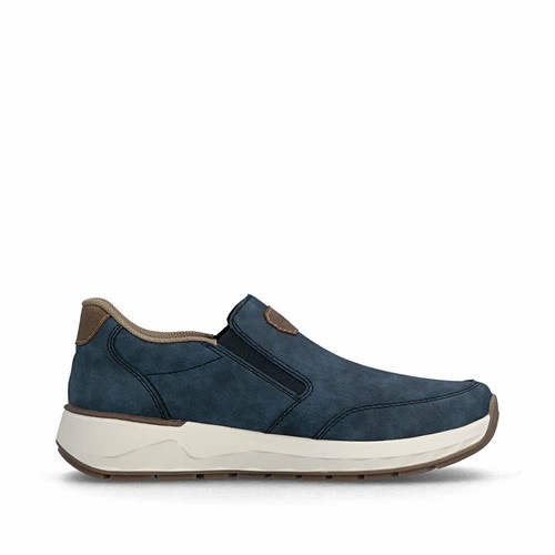 Rieker herren slipper blau - slipper,