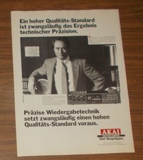 Seltene Werbung vintage AKAI