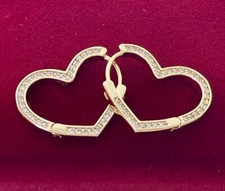 Luxus Herz Ohrringe Creole