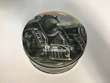 Metalldose klein Blechdose Box Rund Motiv Eisenbahn 