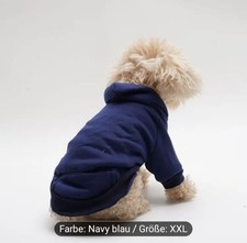 Hoodie für Kleine bis Mittlere Hunden/Katzen.Gr.XXL Navy Blau Gefüttert.Neu.OVP.