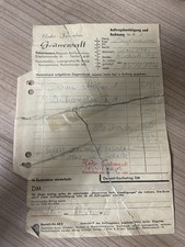 Original Kaufbeleg 1960 -