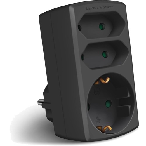Steckdosenadapter fach - steckdosenadapter,, 3-fach