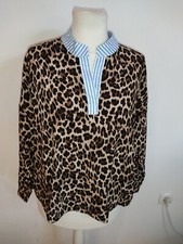 MADE IN ITALY schöne Tunika Leoprint Leomuster Gr. 38 40 42 NEU