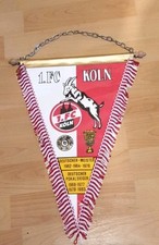 Rarität Großer Wimpel  1.FC Köln 27×42cm 