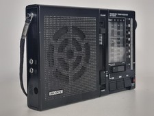 SONY ICF-7600W 7 BAND WORLD RECIEVER BLACK & WHITE A 70'S VINTAGE STREET CLASSIC