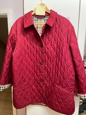 Burberry Steppjacke kariert Rauten in rot, Größe siehe Beschreibung (XL)
