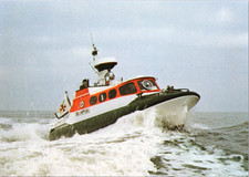 AK Postkarte Seenot Rettungsboot 9m Klasse Carl A. Wuppesahl DGzRS