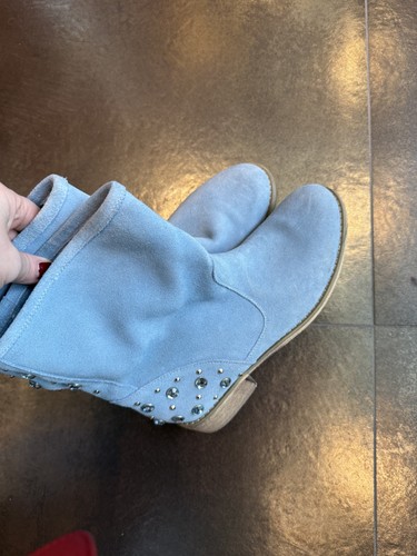 Damen stiefeletten leder blau - damen,