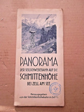 alte  Panorama Landkarte Zell