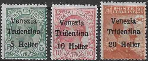 Briefmarken trentino - briefmarken, (italien)