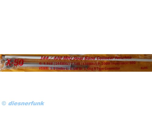 50n dualband antenne 70cm - x-50n, 2m/70cm