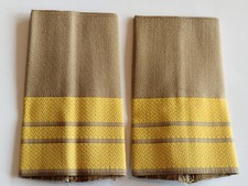 Bundeswehr Rangschlaufen Marine gelb auf Khaki Kapitänleutnant 1paar