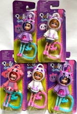 5 x Polly Pocket Mattel Tiny Worlds Sammlung ovp