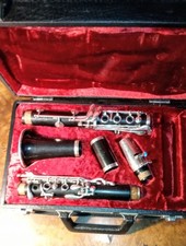 Noblet Paris Artiste Klarinette,Silbertastatur,um 1970, Edelholz, gemarkt,A11405