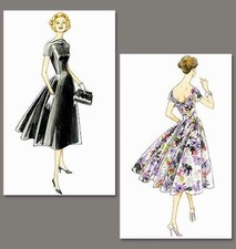 Schnittmuster Kleid 1956 (1084); Gr. 40-46