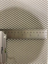 Titan/Streckmetall/Titanium expanded Grade 2  3.7035 140x180mm MW 6x4mm. 1 Stück