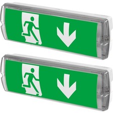 Notbeleuchtung Schild LED Fluchtwegleuchte Notleuchte Notausgang 350x110x55mm